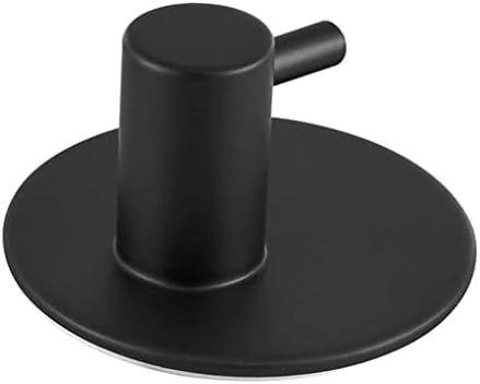 Quanjj samoljepljiva crni zid montirana udice s ključem za ključeve ručnik s teškim udicom od nehrđajućeg čelika