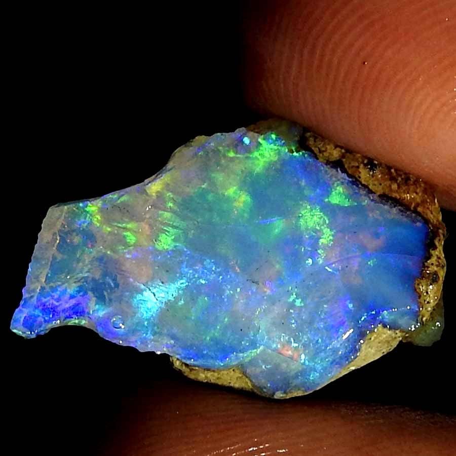 Jewelgemscraft ™ 07.20cts. Ultra vatreni sirovi opalni kamen, prirodni grubi, kristali dragulja, etiopska opalna stijena, zalihe nakita,