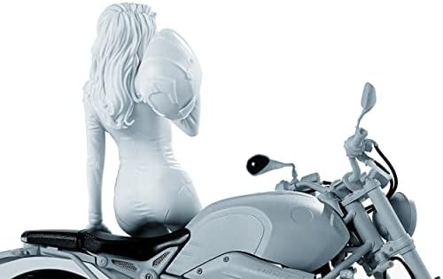 Figurica ženskog motociklista od smole od 9 1/9, model izliven pod pritiskom // 92-52