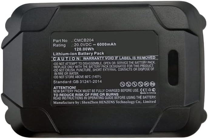 Synergy Battery Digital Power Tool Battery, kompatibilan s alatom za napajanje CMCB205, ultra visoki kapacitet, zamjena za zanatlije