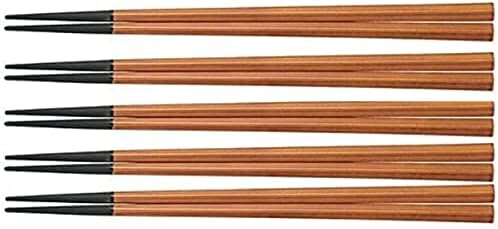Štapići za jelo od 5 komada, 8,3 inča, peterokut, štapići za jelo, obojeni shunkei, Proizvedeno u Japanu