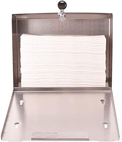 Ukrasna kutija za tkivo zidno postavljena komercijalna papirnata tkiva, nehrđajući čelik s dozatorom ručnika za ručni ručnik, za hotel