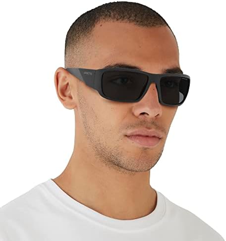 Arnette Man Sunčane naočale Matte crni okvir, tamno sive leće, 64 mm