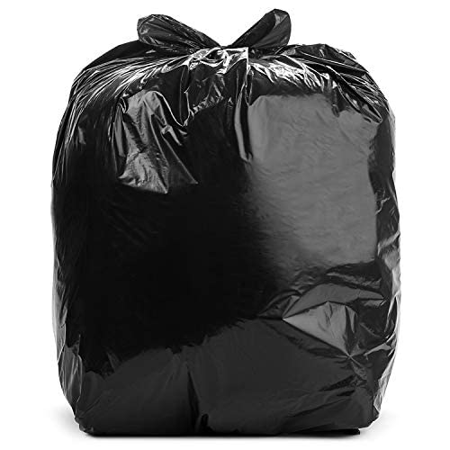 Aluf Plastics 45 galona 1 mil crne torbe za smeće - 40 x 46 - pakiranje od 100 - za izvođač, industrijsku, zdravstvenu zaštitu i komunalno