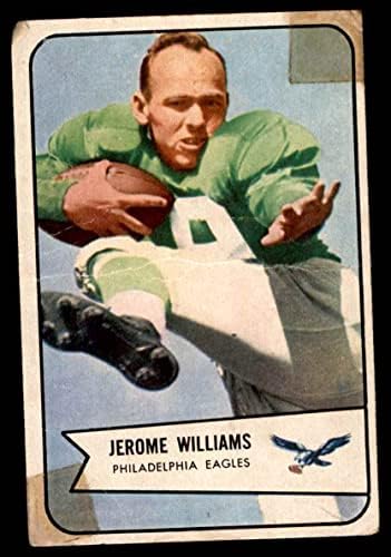 1954. Bowman 104 Jerome Williams Philadelphia Eagles siromašni orlovi Georgeotown