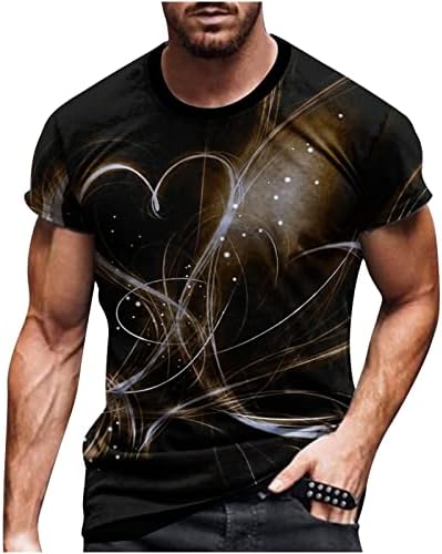 Muškarci 3d digitalni print majica ljetne modne košulje kratkih rukava casual posada majice majice ulice smiješne majice vrhovi