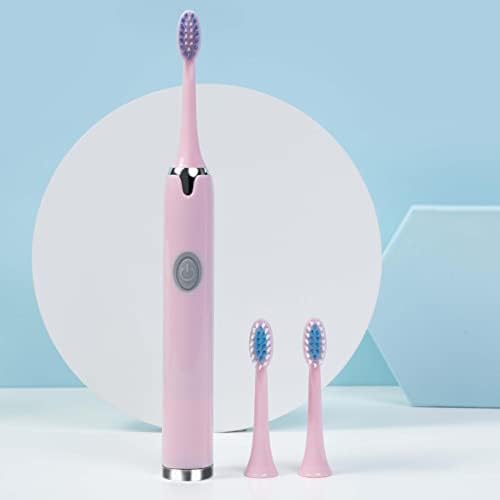 Baezil Električna četkica za zube Odrasli i djeca Električna četkica za zube E802 Model ružičaste baterije