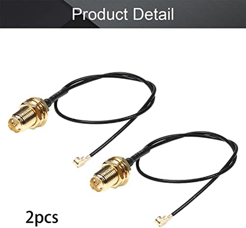 Othmro 2PCS IPEX1 do SMA ženski pigtail kabel koaksijalni RF1.13 kabel s niskim gubitkom, RF koaksijalni adapter priključak 0,3M dugački