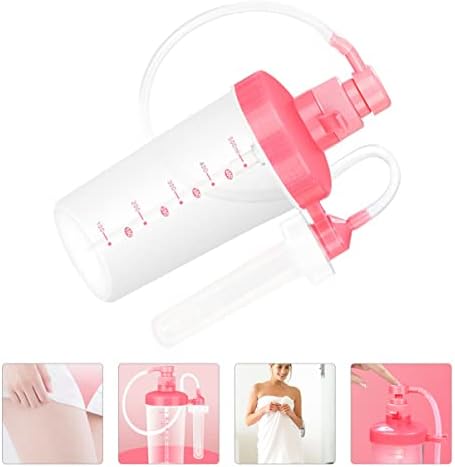 Prijenosni bide s vaginalnim klistirom, ženska bočica za tuširanje, vaginalni irigator za tuširanje: čišćenje 500 ml