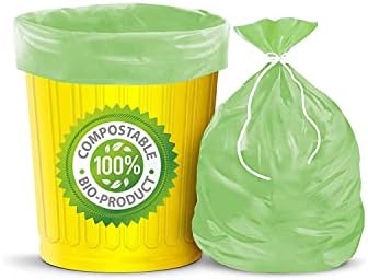 Efinito kompostabilna/biorazgradiva/ekološki prihvatljive vrećice za smeće 30 x 37 inča 20 vrećica vrećica/vrećice za smeće - zelena