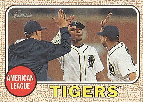 Detroit Tigers 2017 Topps Heritage Baseball Series Basic 14 Card Team Set s Miguelom Cabrera Plus