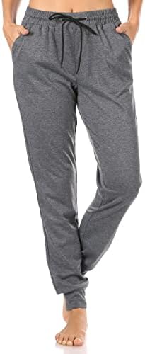 Shosho Womens Basic Solid Jogger Sweatpants Ultra mekane ležerne sportske hlače sa bočnim džepovima