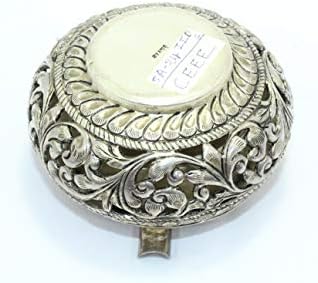 Rajasthan Gems Ashtray legirani srebro tradicionalno ručno izrađeno cvjetni dizajn tema Ugraviran