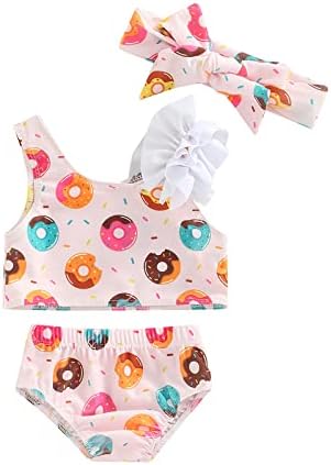 Djevojčice s kupaćim kostimom cvjetna tratinčica dvodijelne djevojke kupaći kostim kostim bez rukava, dno malog kostima, ljetno nošenje