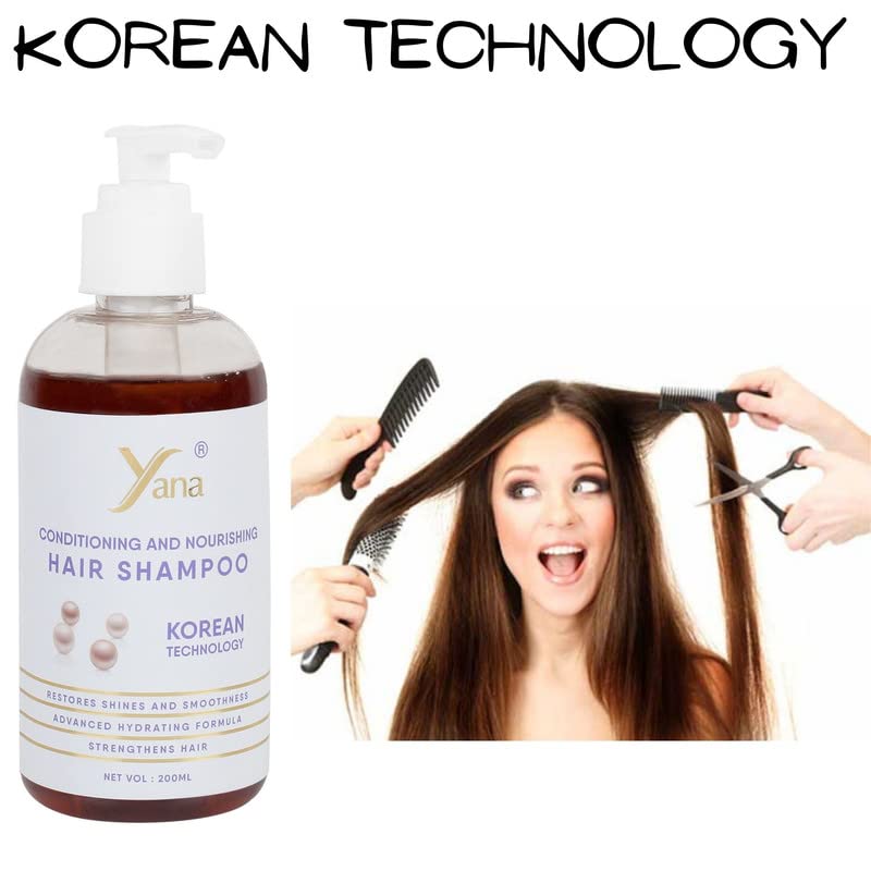 Yana šampon za kosu s korejskim tehnološkim biljnim šamponom za rast kose muškarci