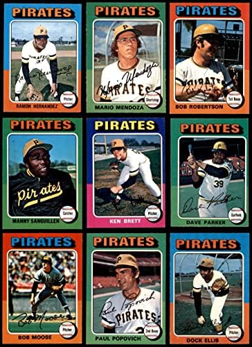 1975. O-pee-chee Pittsburgh Pirates u blizini Team Set Pittsburgh Pirates Ex/Mt Pirates