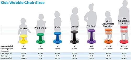 - Fleksibilna stolica za sjedenje u učionici i osnovnoj školi, s ADHD-om-Proizvedeno u SAD - u-dob 6-7 godina, razred 1-2, narančasta