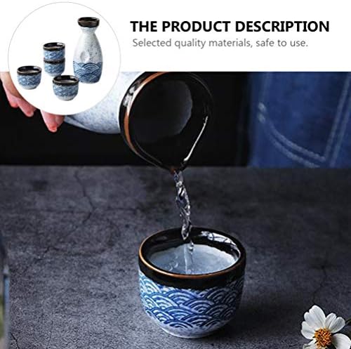 Pređa Kućni dekor Staklene šalice Postavite staklene šalice Set 3 seta Keramički set, sake set, set keramike japanskog seta za piće
