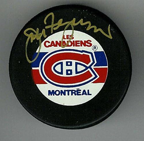 John Ferguson potpisao je Montreal Canadiens s autogramom koa-NHL lopte.