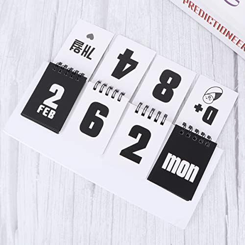 Valiclud bijeli moderni kalendar kalendara reverzibilni dizajn odbrojavanja kalendara partista stil stojećeg kalendara radna površina