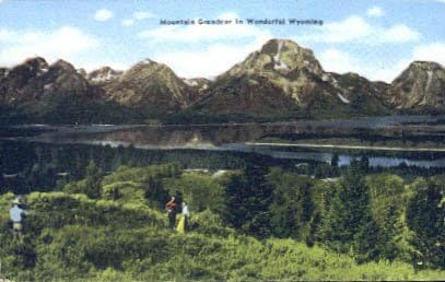 Mountain Range Teton, razglednica u Wyomingu
