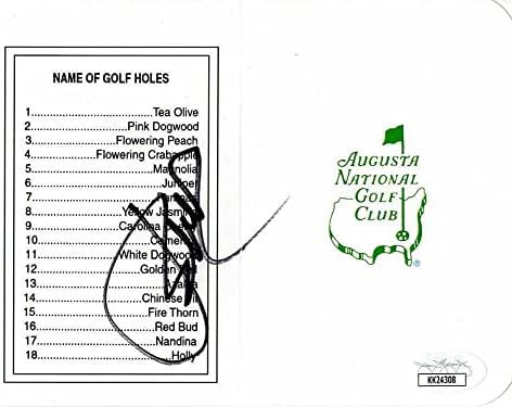 Jordan Spieth potpisao je autogram Augusta National Scorecard Masters Champions JSA - Autografirani golf kartice