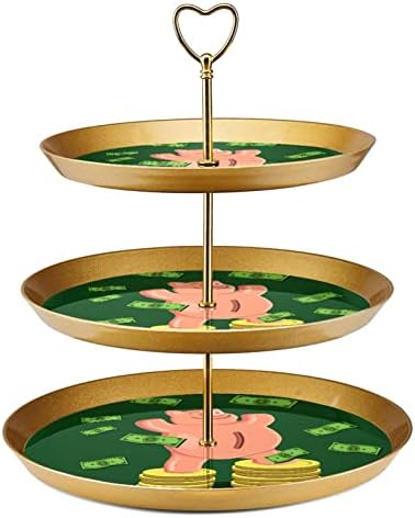 3 slojeva za deserte stalak za cupcake voćna ploča plastika posluživanje zaslona za vjenčanje za rođendan dječji tuš čajanke ukrasi