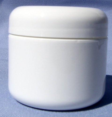 Bijela plastična staklenka s poklopcem kupole 4 oz - 12 po vrećici