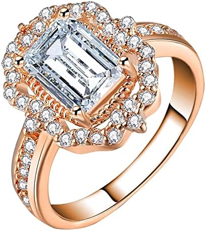 2023 ženski zaručnički prsten s cirkonijem i dijamantima, kristali za tinejdžere