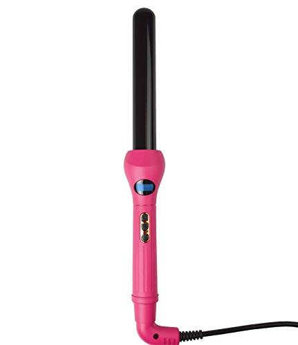 Digitalni uvijač za uvijanje kose od 25 mm bez kopče, dvostruka napetost, ružičasta