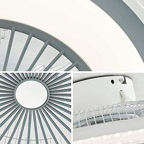 Orillon stropni ventilator sa svjetlima za unutarnju kuhinju kupaonicu spavaće sobe, 24 '' bijela moderna LED polu -flush nosač niskofleksnog
