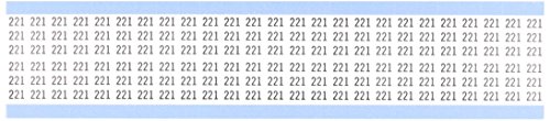 Zamjenjiva vinilna Tkanina Od 221 do 221, crno-bijela, kartica s čvrstim brojevima