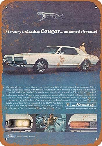 8 x 12 TIN Metal Sign - Vintage Look 1967. Merkur Cougar Bar Cafe Home Wall Art Deco