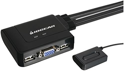 2-Port KVMP-prekidač IOGEAR Dual View DisplayPort - 4K 60 Hz - 2 DisplayPort na kanal - 2-portni USB hub 3.1 5 Gbit /s - Unos s tipkovnice