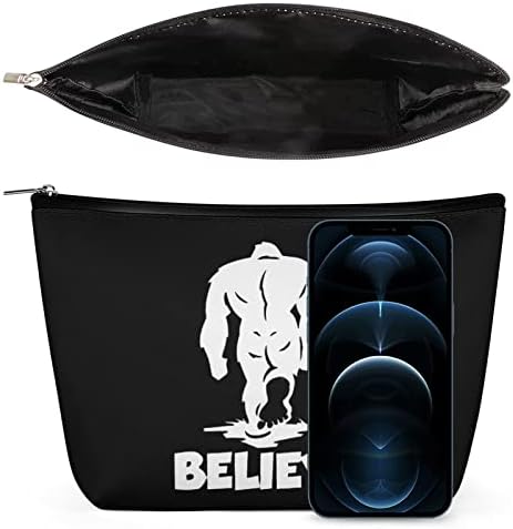 Bigfoot vjerujte PU kožnoj torbi za šminku kozmetička torba Veliki kapacitet prijenosna toaletna vrećica Organizator Organizator