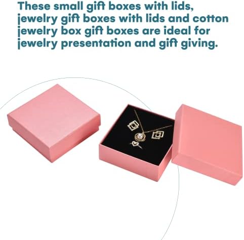 Male poklon kutije za nakit-kartonske poklon kutije za nakit s poklopcima-kutija za izradu malih ogrlica, prstenova, naušnica, narukvica