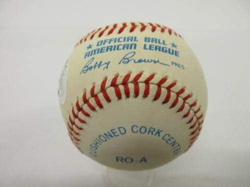 Rickey Henderson Lou Brock potpisao je službeni bejzbol američke lige JSA CoA - Autografirani bejzbol