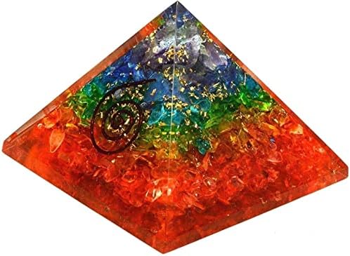 PVS trgovci Sedam čakre orgona piramida - 7 čakre orgonit piramidalna energija zacjeljivanje kristala i kamenja zaštita piramidara