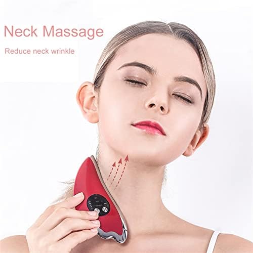 Kućni komplet za ljepotu, električni gua sha scrading ploča masažera lica za lice podizanje grijanja Vibrirajući alat za masažu tijela