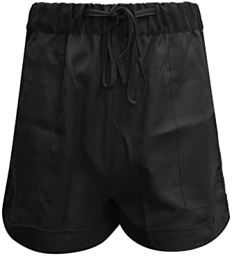 Atletske kratke hlače za žene Ljetna izvlačenje Ugodno podijeljeno solidne hlače Spring Sport Kratka ležerna tanka plus hlače veličine