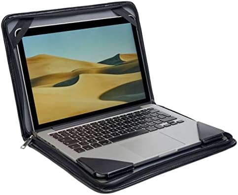 Broonel Crna kožna kože laptop messenger futrola - kompatibilna s HP paviljnom x360 14 -ek0001na 14 Kabrioletni laptop