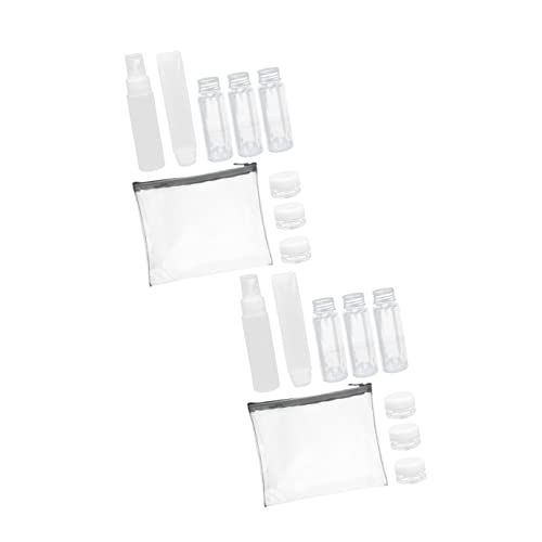 Doitool 2 sets sprej silikonska vrećica ili sapun cijevi za cijev za raspršivač čisti podlogeni staklenke ml punjenje plastičnih kozmetičkih