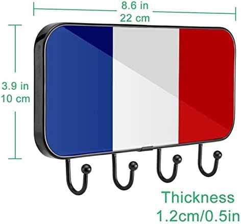 Držač ručnika Zidni stalak za ručnike za ručnike dekor kupaonica ogrtač za ogrtač odjeća francuska zastava plava bijela crvena pruga