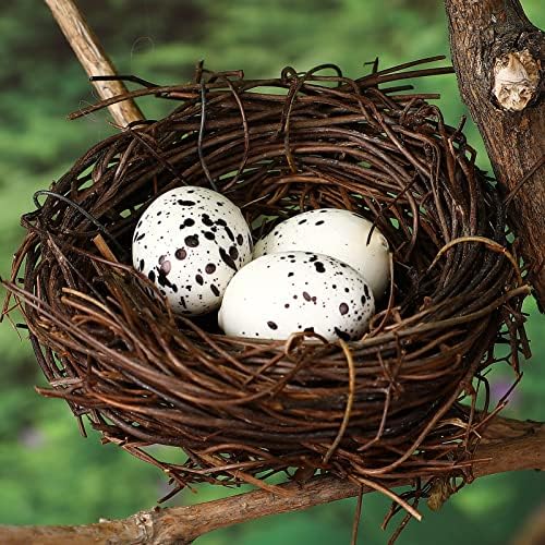 Pretyzoom Kids Toys 50pcs Umjetna ptičja jaja Uskrsni dan ukrašavanje pjenastih ptica jaja minijaturni krajolik ukrasi diy zanata vanjski