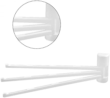UxCell rotacijski ručnik stalak za ručnike kupaonice Swivel Traka za ručnike 3 višestruko opterećenje Organizator rotacije ruku Swing