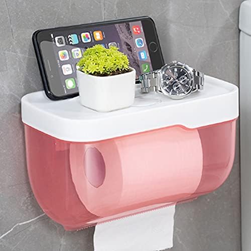 N/a kupaonica toaletni papirnati držač ručnika zidni nosač plastična wc držač toaletnog papira s policama za odlaganje polica za polica