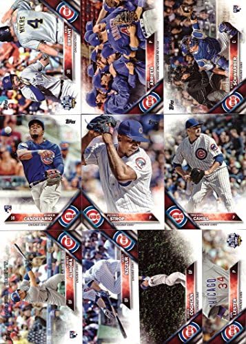 Topps Update Chicago Cubs Baseball Card Team Set - 19 kartica - uključuje Kris Bryant, Anthony Rizzo, Kyle Schwarber, Willson