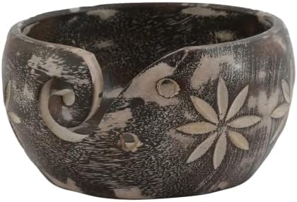 Zdjela za pređe za DIY pletenje krojenja čvrstog dizajna ručno izrađene drvene zdjele idealan poklon predmet za starješine tradicionalnim