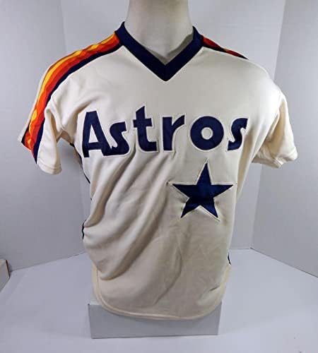 1987. Houston Astros Kevin Bass 17 Igra Korištena krem ​​Jersey 42 DP35472 - Igra korištena MLB dresova