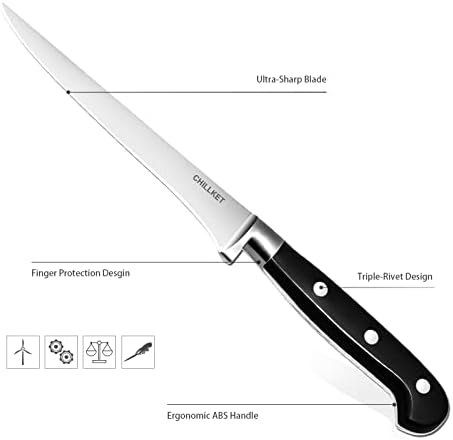 6-inčni nož za otkoštavanje mesa u hladnjaku